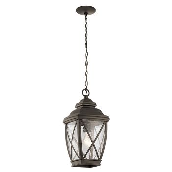 Outdoor Chain Lantern IP44 Rated Bronze Finish KL-TANGIER8-M
