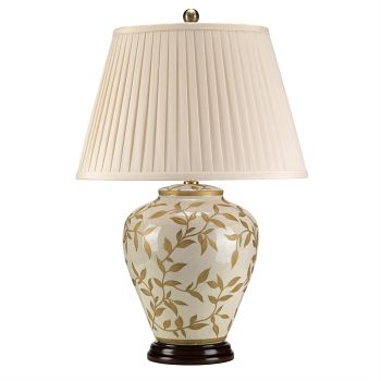 Porcelain Table lamp Gold Leaf Design LEAVES-BR-GL-TL
