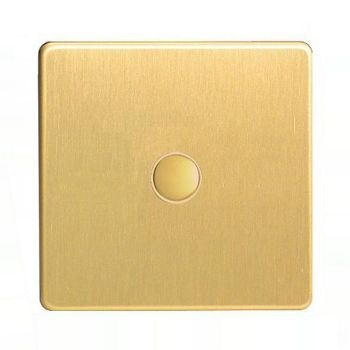 Satin Brass 1 Gang Touch Control Slave Switch IDBS001S
