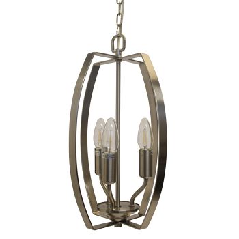 Alexis Wire Open Cage 3 Light Pendant Fitting