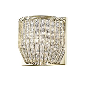 Carlo Wire Cage Crystal Single Wall Light