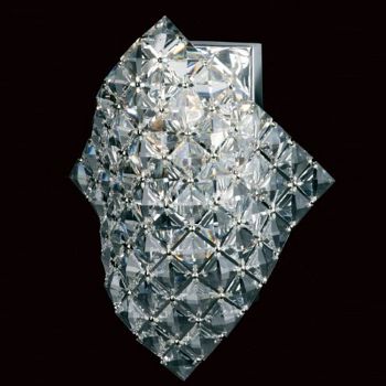 Diamond Single Chrome And Crystal Wall Light CF01081/WB/CH