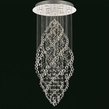 Madrid Large Crystal And Chrome Ceiling Pendant CF110281/09/CH