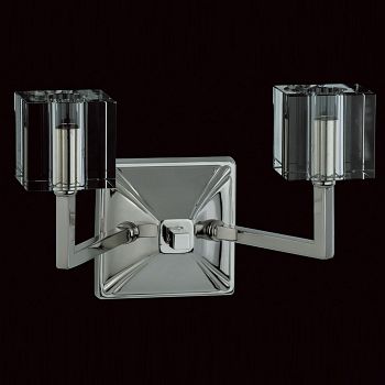 Cube Polished Nickel Double Wall Light STH06040/02/WB/N