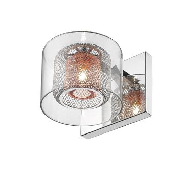 Laure Polished Chrome & Copper Single Wall Light PGH606101/01/WB/CH