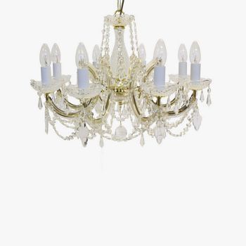 Marie Theresa 8 Light Crystal Multi Arm Ceiling Fitting