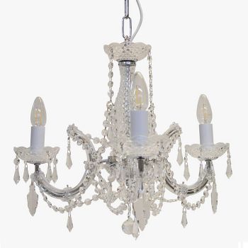 Marie Theresa Crystal 3 Light Multi Arm Ceiling Fitting