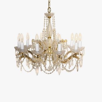 Marie Theresa Crystal 10 Light Multi Arm Ceiling Fitting