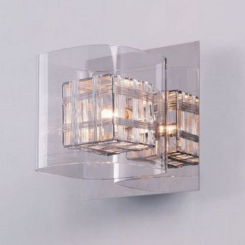 Hamstead  Single Cube Wire Woven Wall Light