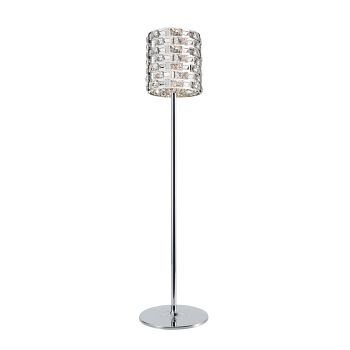 Lola Crystal 3 Light Cylinder Floor Lamp