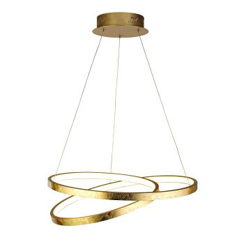 Float LED Gold Leaf Ceiling Pendant 8761GO