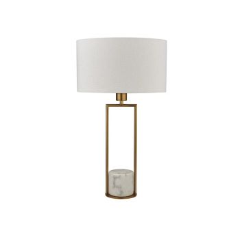 Claire Gold & Cream Finished Table Lamp Complete 2871GO