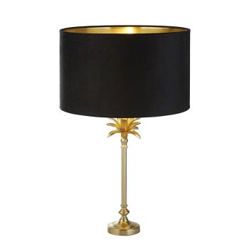 Palm Satin Brass Table Lamps