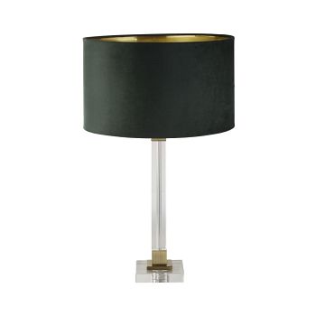 Scarborough Crystal And Brass Metal Table Lamps Complete