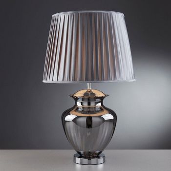 Elina Chrome Smoked Table Lamp 8531SM
