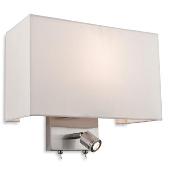 Fargo Switched Dual Lamp Wall Light 4942BS