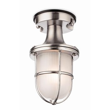 Nautic Nickel Finished Outdoor Porch Light 3729NC