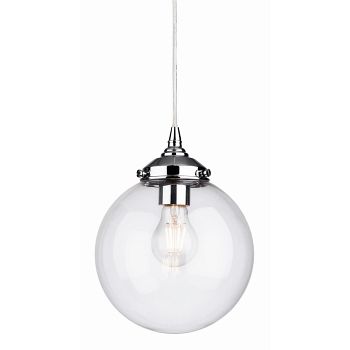 Seville Clear Glass Polished Chrome Pendant 3726CH