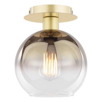 Lycia Small Ombre Glass Semi-Flush Ceiling Fitting 