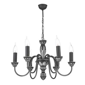Pewter Oxford 6 Ceiling Light OX6
