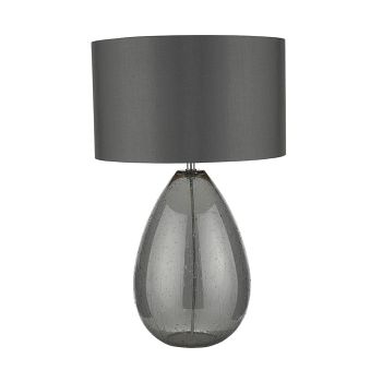 Rain Smoked Glass Table Lamp RAI4239