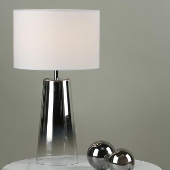 Smokey Mirrored Glass Table Lamp SMO4250