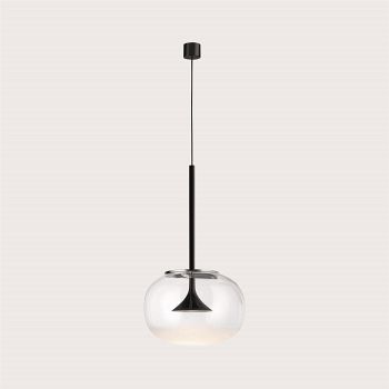 Alive Clear Glass And Black Ceiling Pendant 00-6671-05-F1