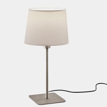 Metrica Square Table Lamp & Laminated Fabric Shade