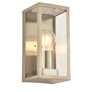 Beatrijs IP44 Brushed Stainless Steel Outdoor Wall Light 53803