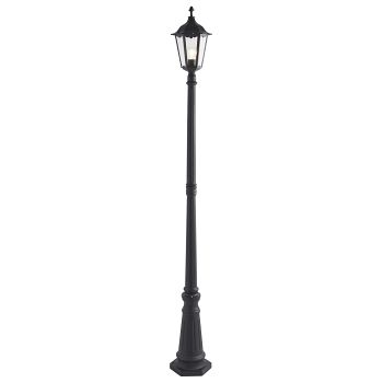 Burford Black Single Lamp Post 76551