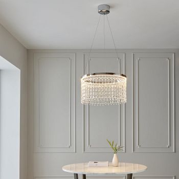 Liliana Pendant LED Chrome Plate With Clear Crystals 98150