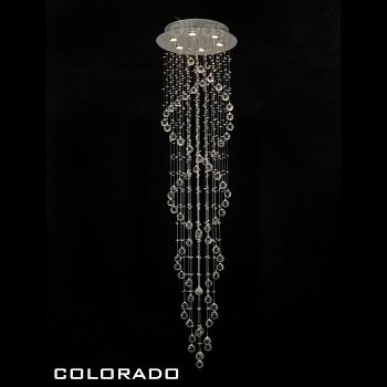 Colorado Crystal Spiral 6 Light Pendant IL30785