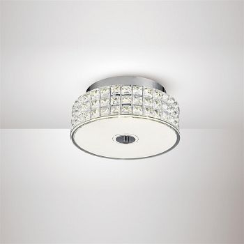 Hawthorne LED Small Round Polished Chrome LED Flush Ceiling Fitting IL80020