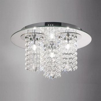 Pegasus 3 Lamp Crystal Beads Ceiling Fitting IL31465