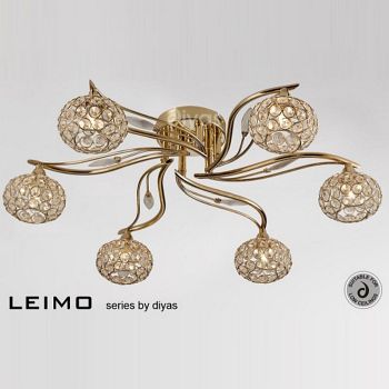 Leimo 6 Light Semi Flush Ceiling Light