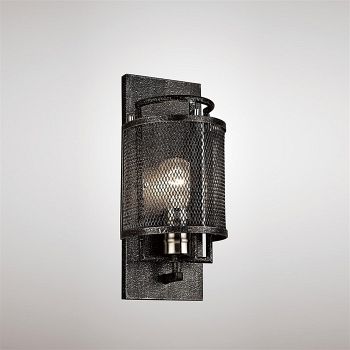 Parker Single Wall Light In Weathered Zinc IL31690