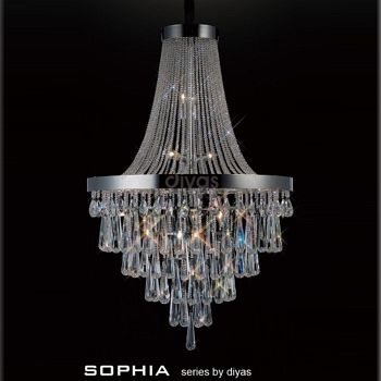 Sophia 17 Light Polished Chrome Crystal Chandelier IL31431