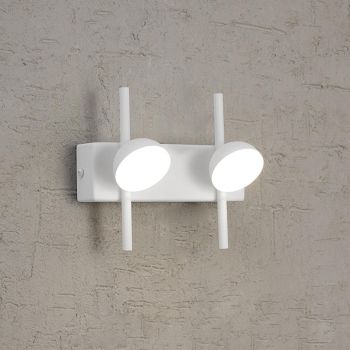 Adn White Finished LED Double Wall Light M6265