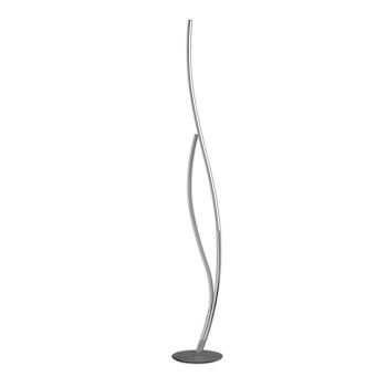 Corinto LED Dimmable Silver/Chrome Floor Lamp M6108