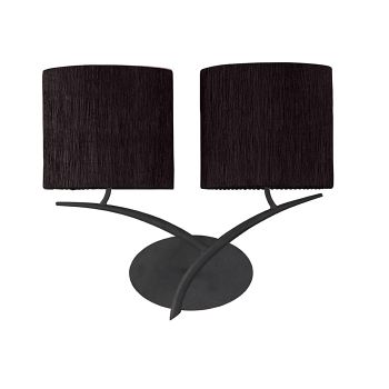 Eve Anthracite Double Arm Wall Light