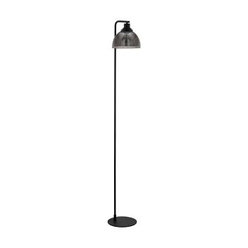 Beleser Black Transparent Tinted Glass Floor Lamp 98387