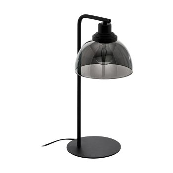 Beleser Black Transparent Tinted Glass Table Lamp 98386