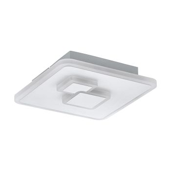Cadegal LED Square Steel and Polycarbonate Ceiling Fitting