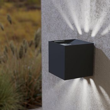 Calpino IP54 LED Anthracite Up And Down Outdoor Wall Light 900445