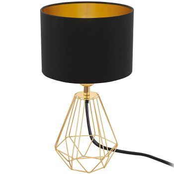 Carlton 2 Black & Wirework Base Table Lamp