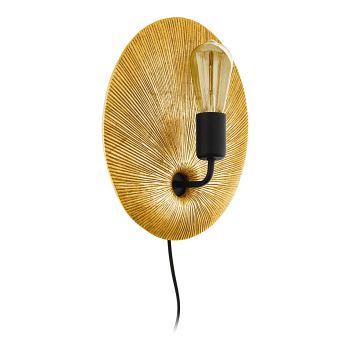 Gascueria Steel Black And Gold Single Arm Wall Light 98379