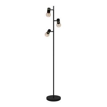 Lurone Black Three Light Floor Lamp 900179
