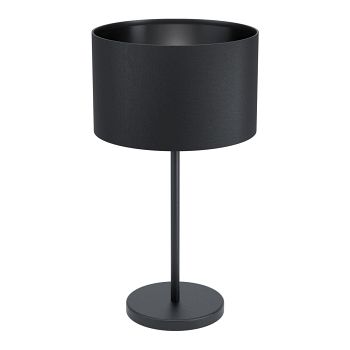 Maserlo 1 Textured Black Cylinder Table Lamp 99045