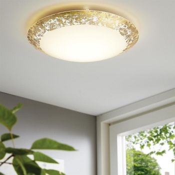 Montenovo LED Gold Finish Wall Or Ceiling Light 98023