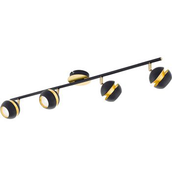 Nocito LED Black And Gold Four Light Spot 95485